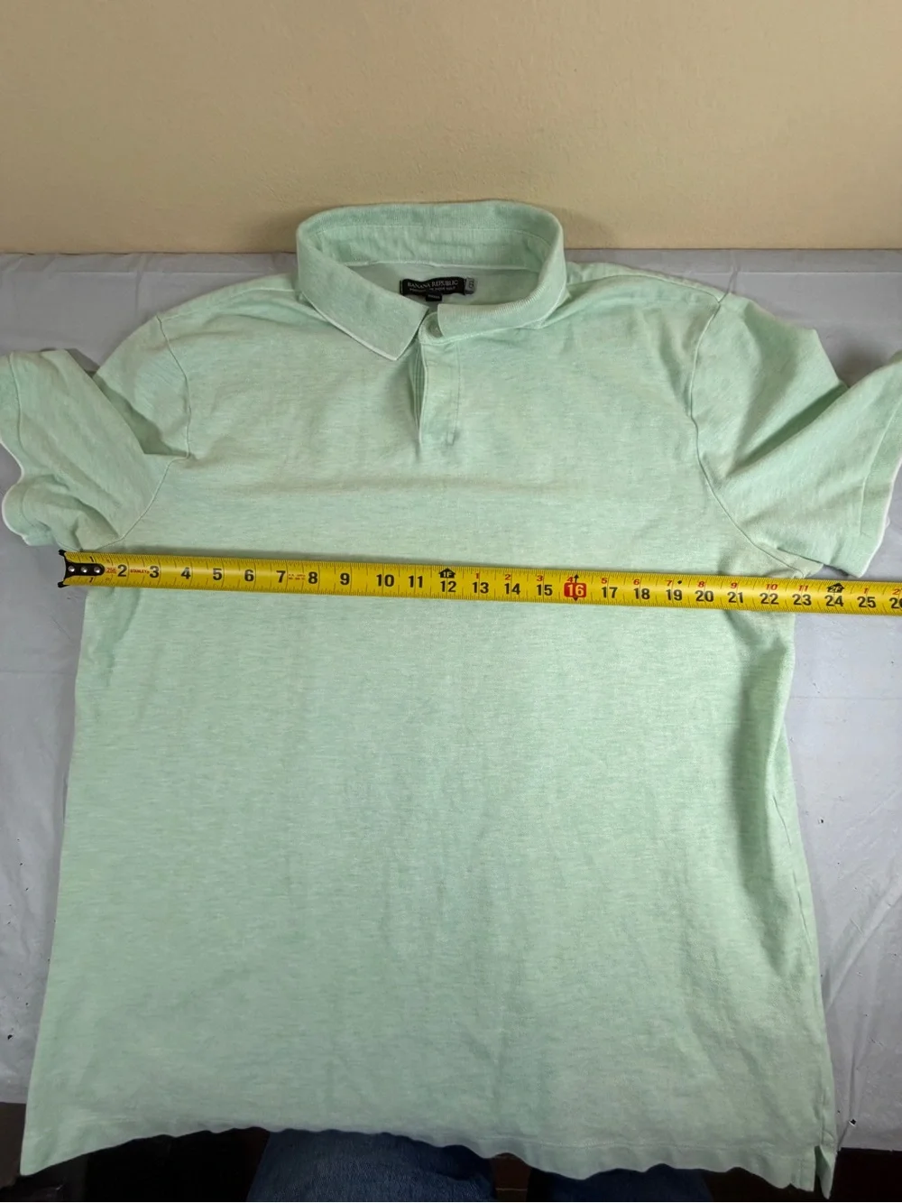 Banana‎ Republic Mint Green Polo with White Piping